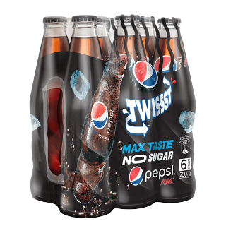 Buy Pepsi Max No Added Sugar Bottle - 6×250Ml in Saudi Arabia