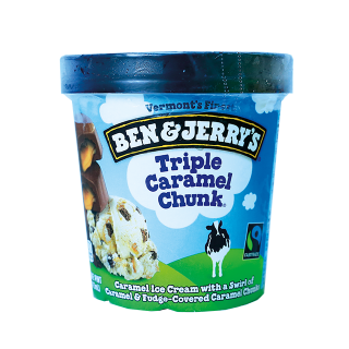 Buy Ben & Jerry Triple Caramel Chunk Ice Cream - 16Z in Saudi Arabia