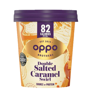 Buy Oppo Double Salted Caramel Ice Cream - 475Ml in Saudi Arabia