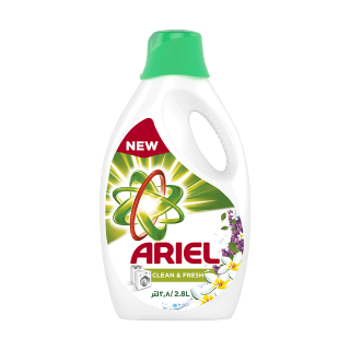 Buy Ariel Clean & Fresh Power Gel Liquid Detergent - 2.8L in Saudi Arabia