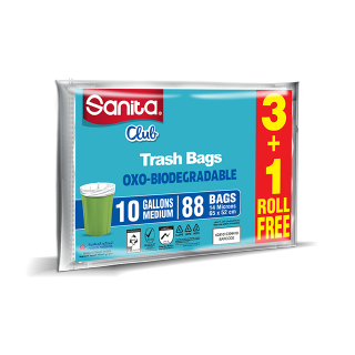 Sanita Club Trash Bags Small 5 Gallons 30 Bags