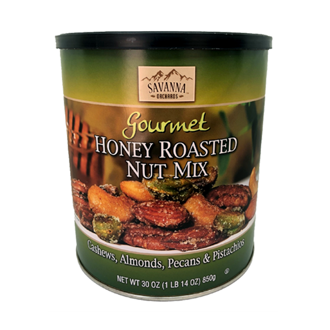 Savanna Orchards Honey Roasted Nut Mix Cashews, Almonds