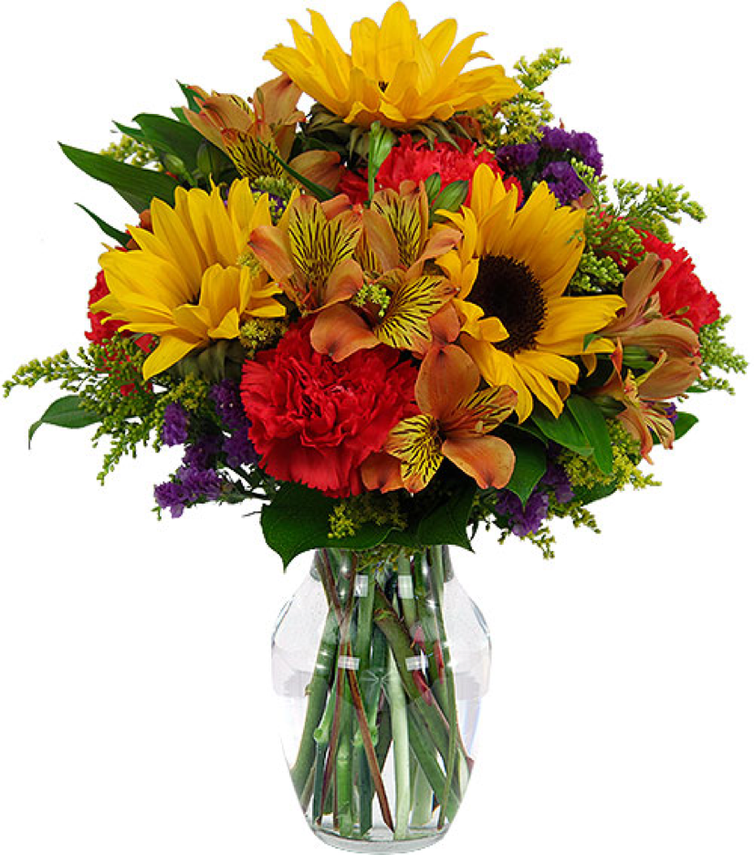 Image of the Sunflower Sensation fall floral arrangement