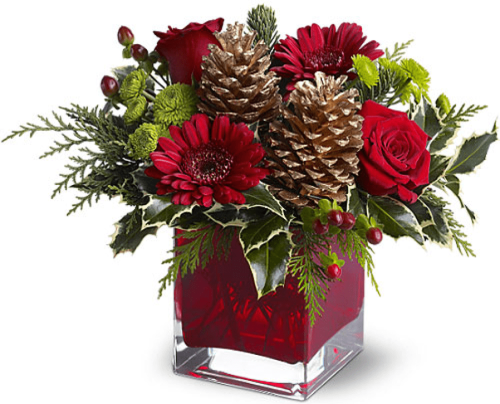 Image of the Holiday Wishes floral arrangement