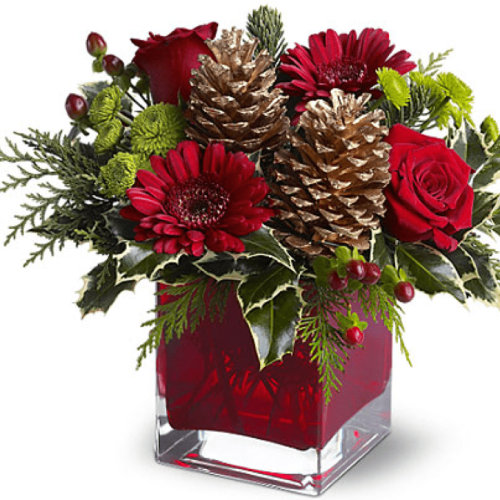 Image of the Holiday Wishes floral arrangement