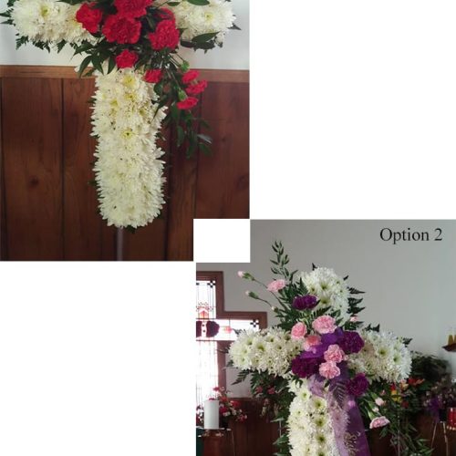 Image of the Compassionate Cross Floral Arrangement