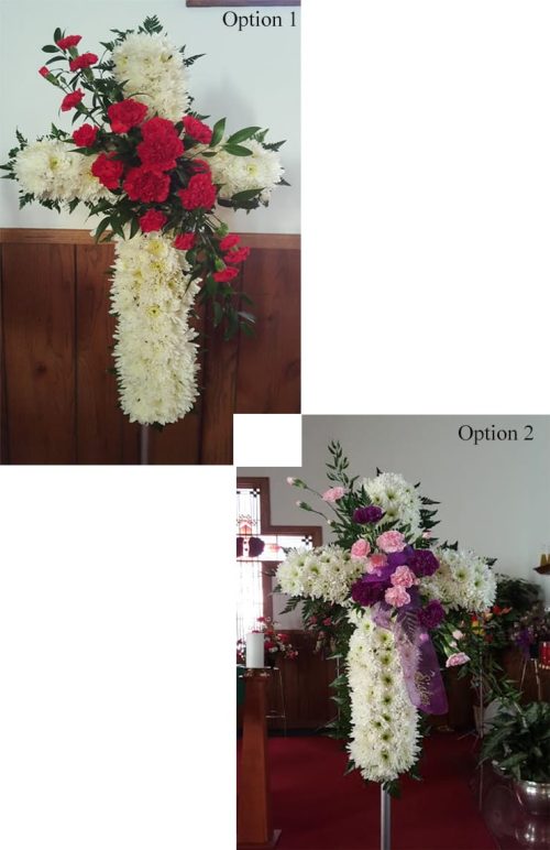 Image of the Compassionate Cross Floral Arrangement