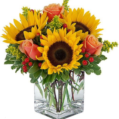 Image of the Season of Sunflowers fall floral arrangement