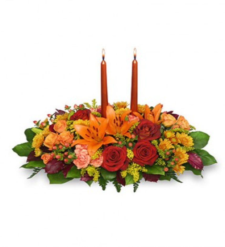 Image of the Thanks Giving Feast floral centerpiece