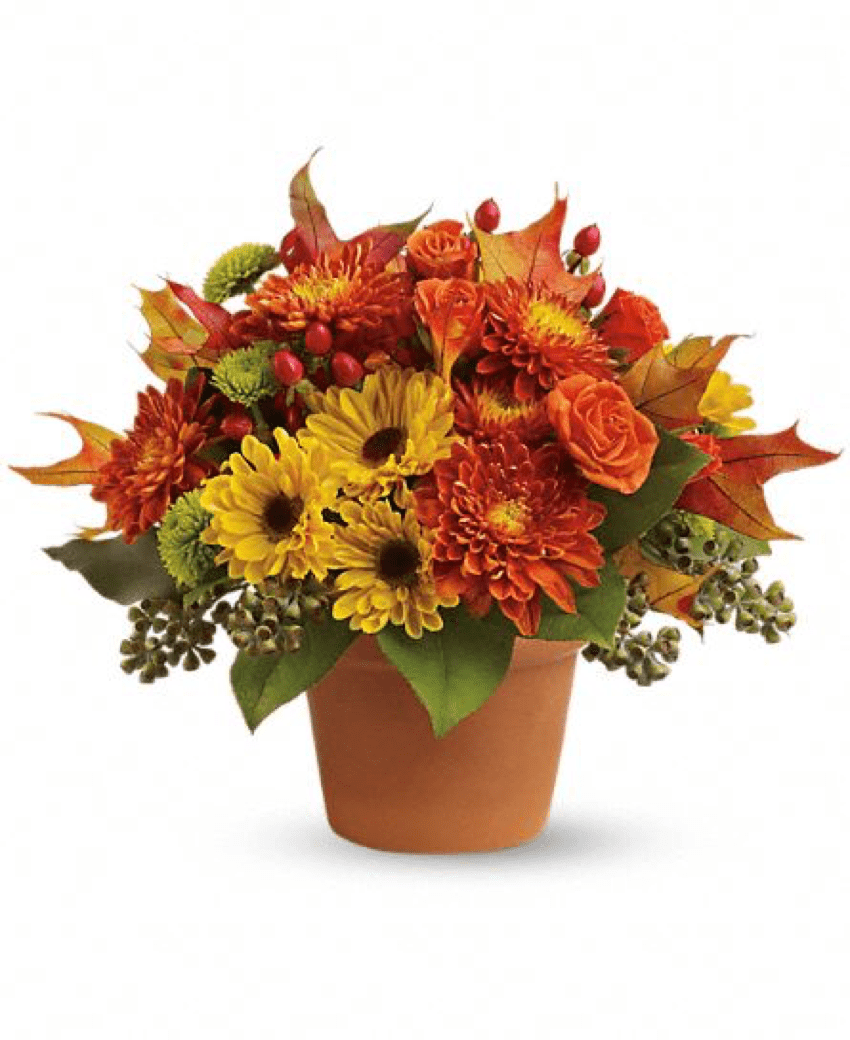 Image of the Viking Victory fall floral arrangement