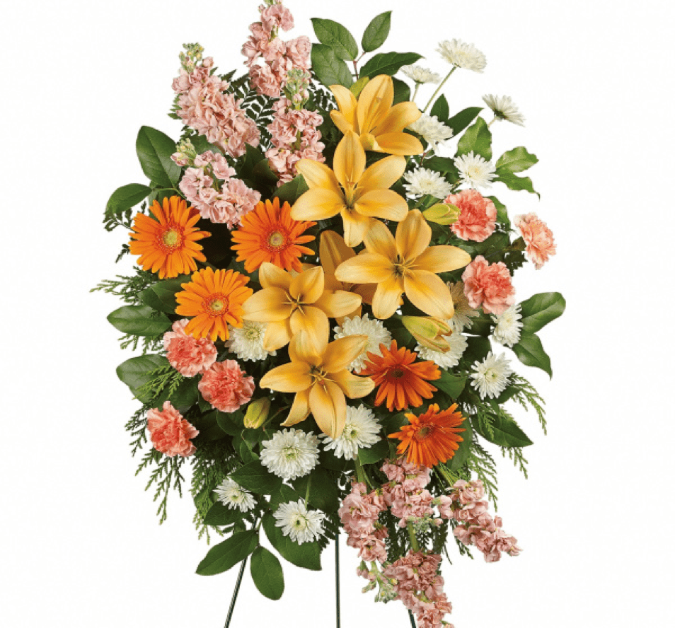 Image of the Peaceful Peach floral arrangement