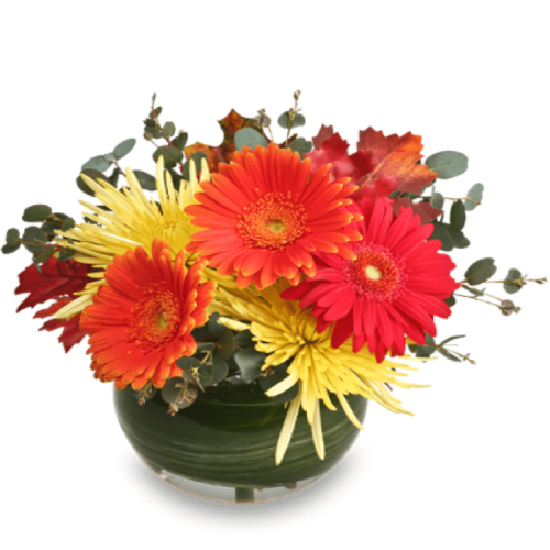 Image of the Setting Sun Fall Floral Arrangement