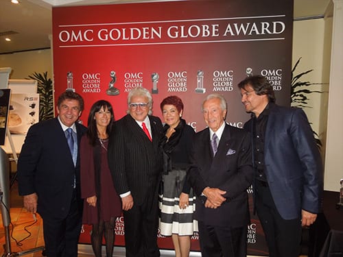 Bruno Frustaci, wife Annie Frustaci, best friend Salvatore Fodera (OMC World Pesident) , wife Mary Fodera, Pierre Seassari and Peter Cardon @ Omchairworld Milano Italy 2012