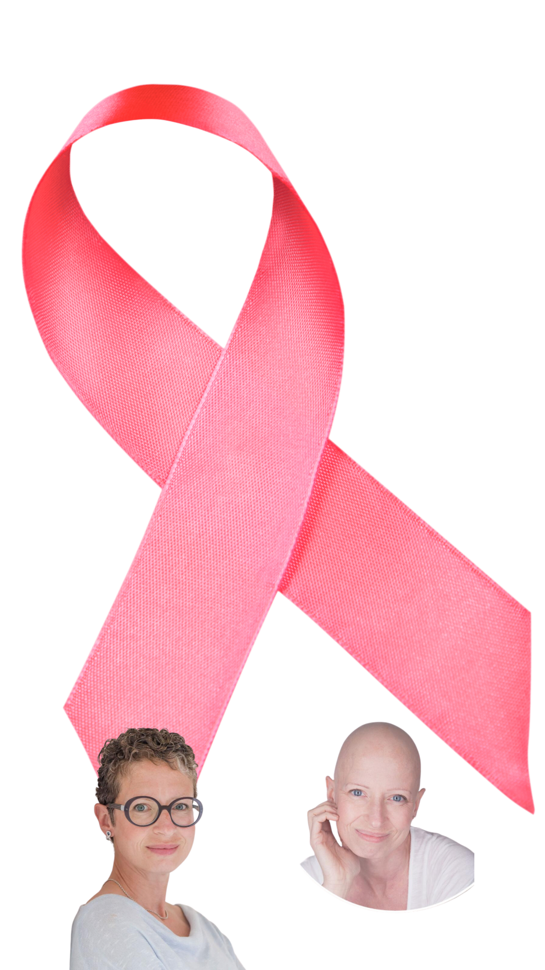 Breast Cancer Awareness Ribbon and before and after hair loss Breast Cancer Awareness Ribbon and before and after hair loss