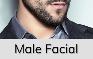 Male facial hair thinning