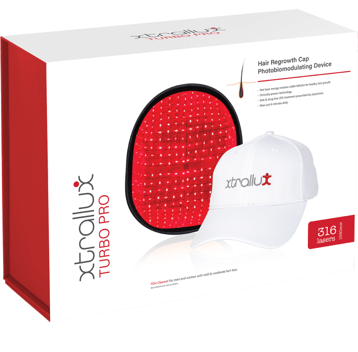 Xtrallux Turbo Pro Hair Regrowth Cap Photobiomodulating Devices (316 Diodes)