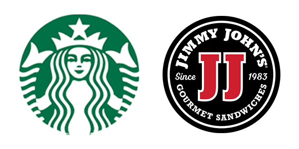 STARBUCKS & JIMMY JOHN'S logo