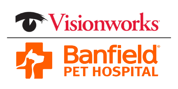 VISIONWORKS & BANFIELD PET HOSPITAL logo