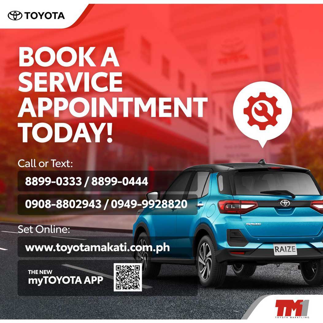 Service Appointment Booking | Toyota Makati Inc.