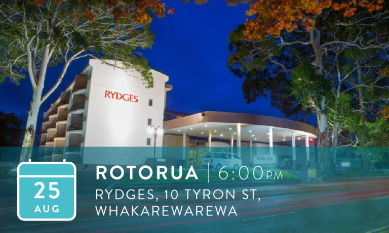 ROTORUA <br>6pm, Thursday, 25th August