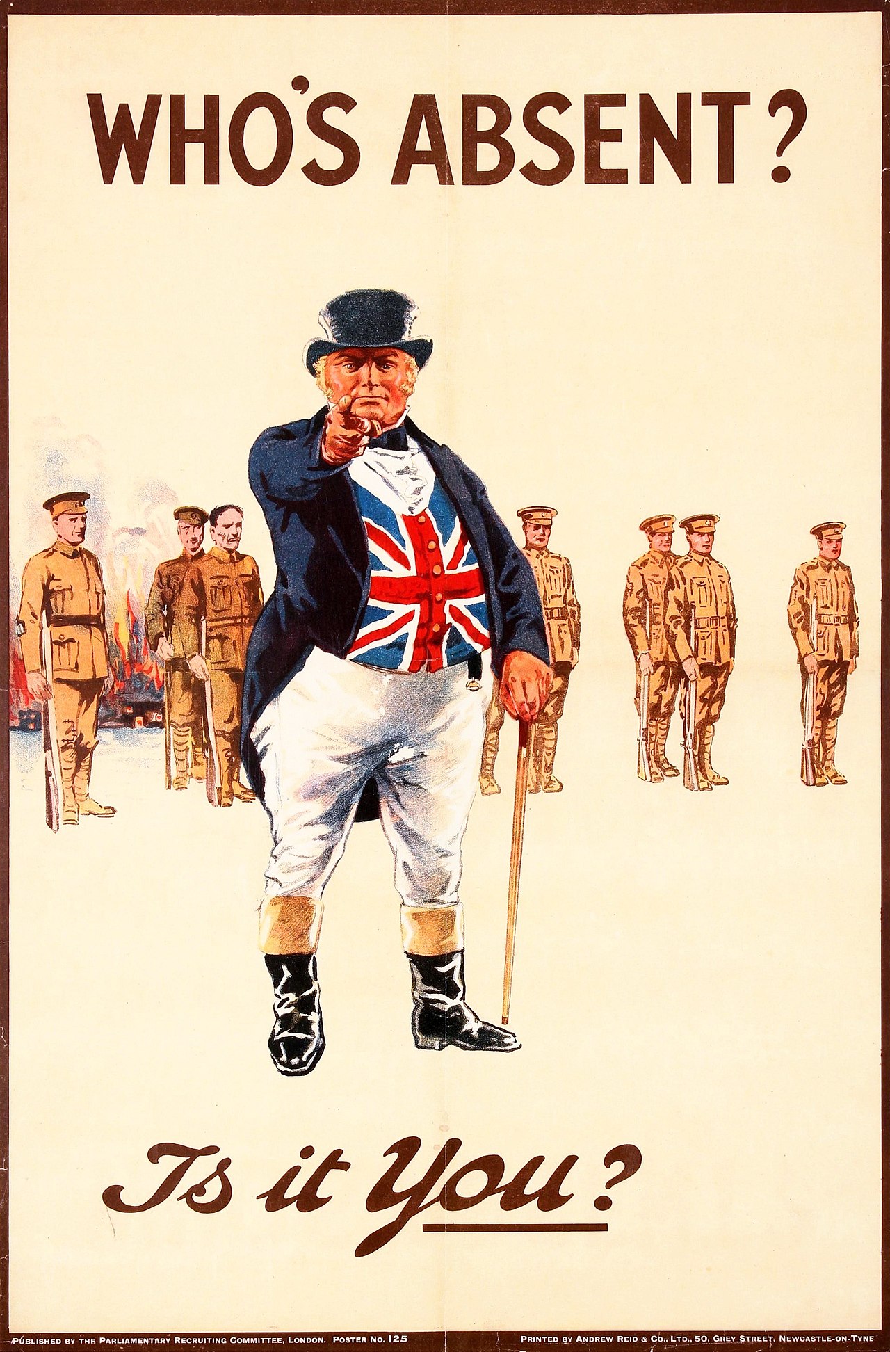 Britisches Propagandaplakat