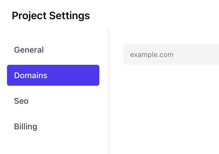 Custom domains in a couple of clicks