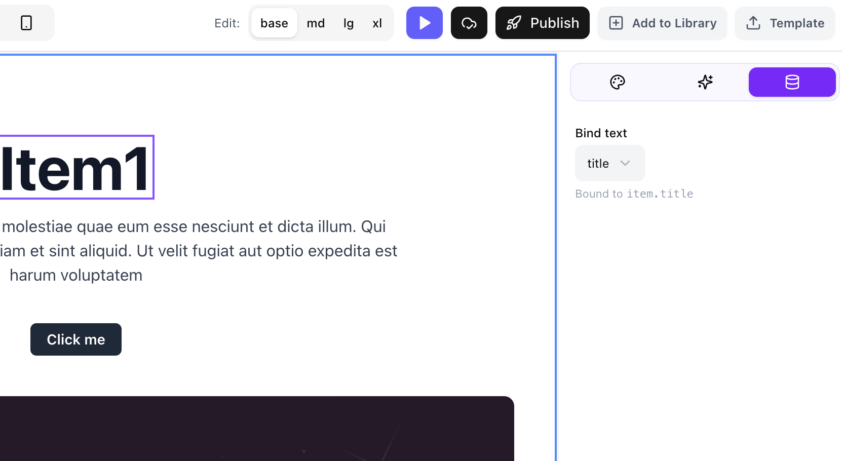 Smarter canvas & style editor with hover and group effects