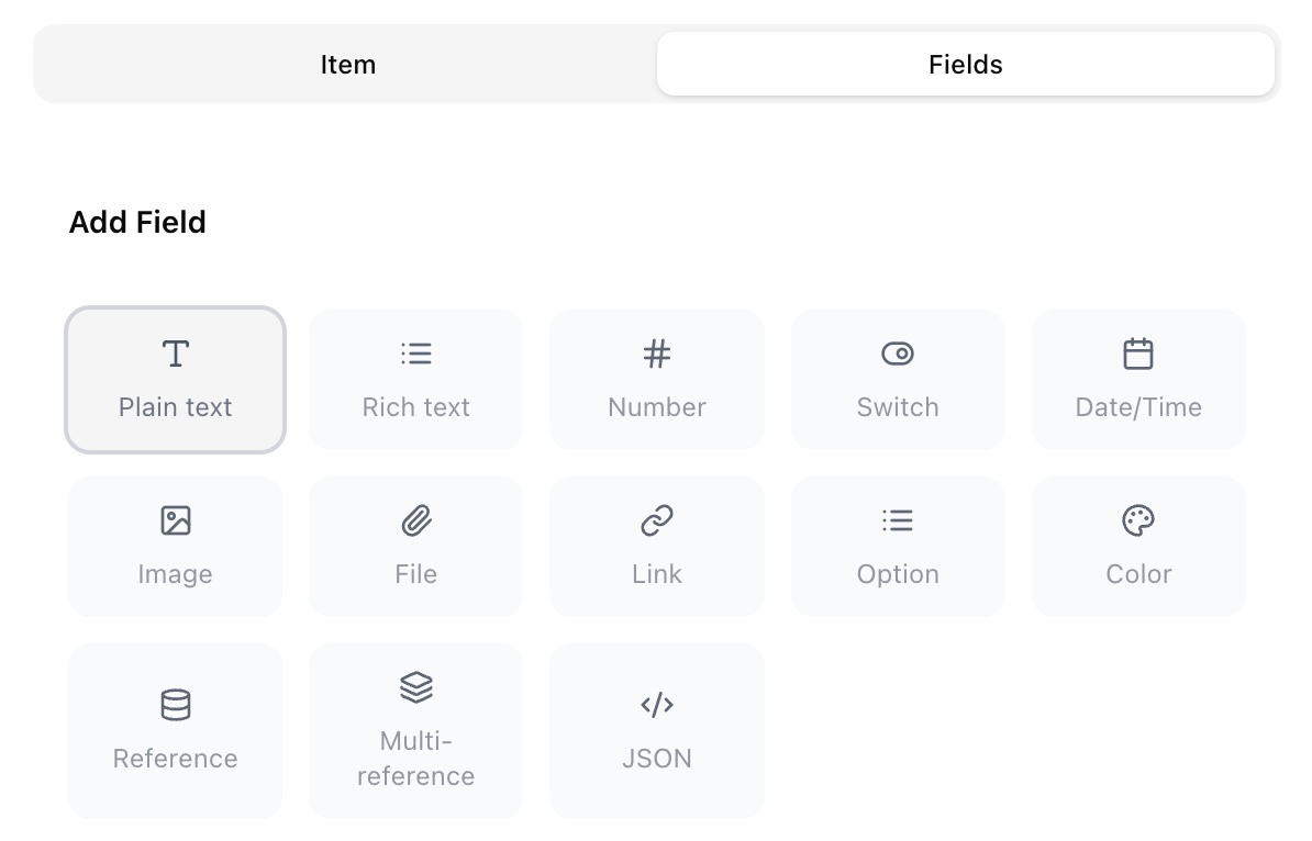 CMS inside the builder: collections, fields & dynamic pages