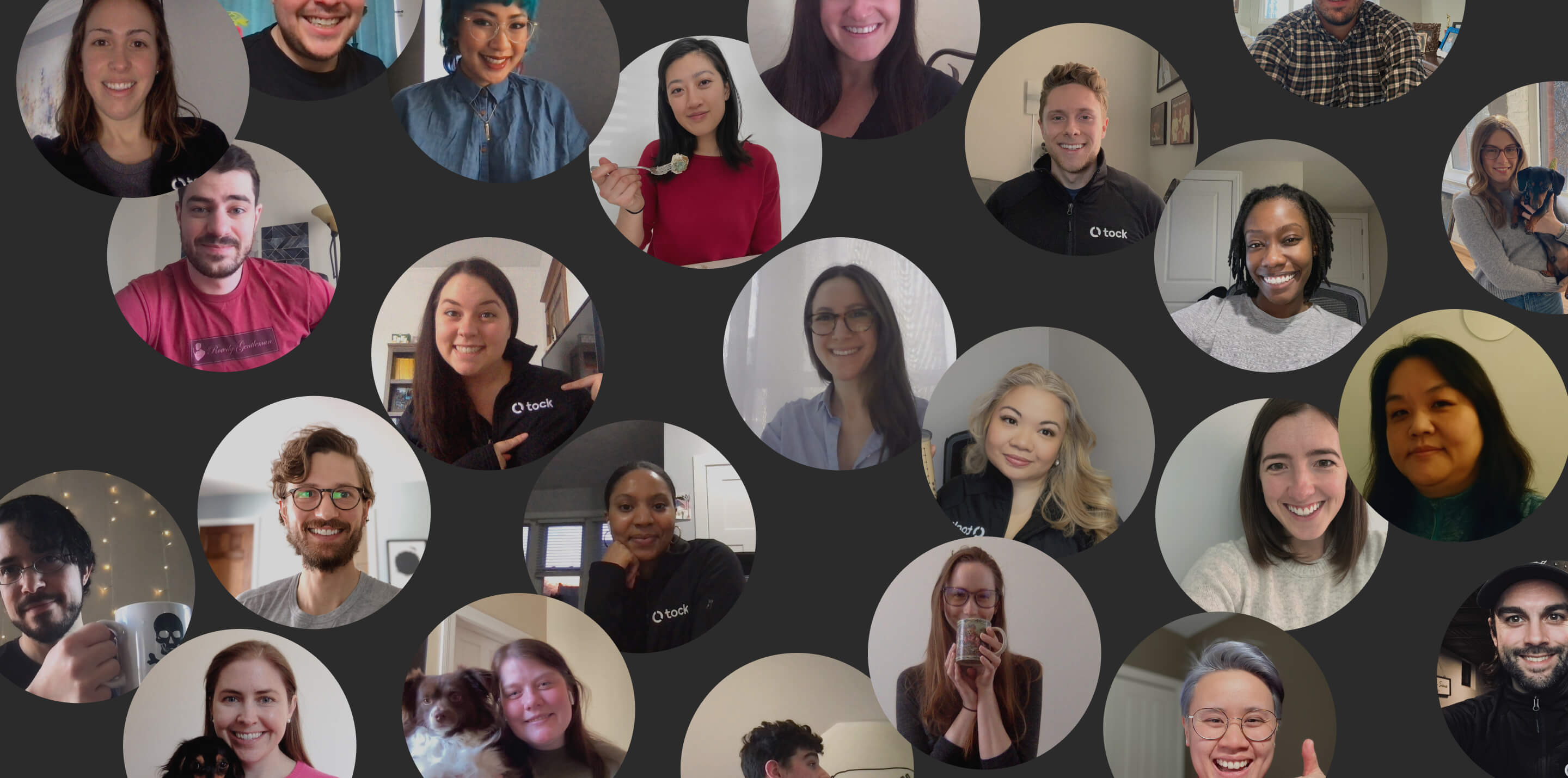collage of tock employee portraits