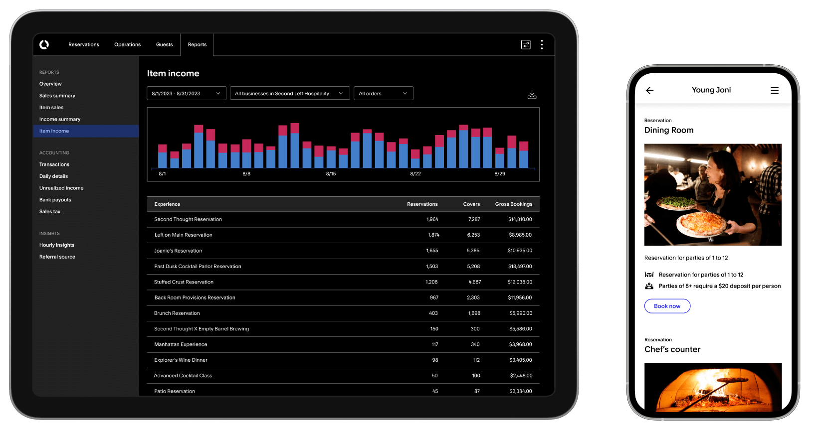 Tock Dashboard UI + Guest Experience