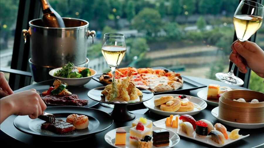 Buffet Dining in the Sky