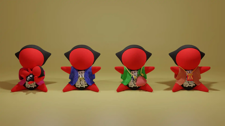 Takayama Sarubobo Dolls