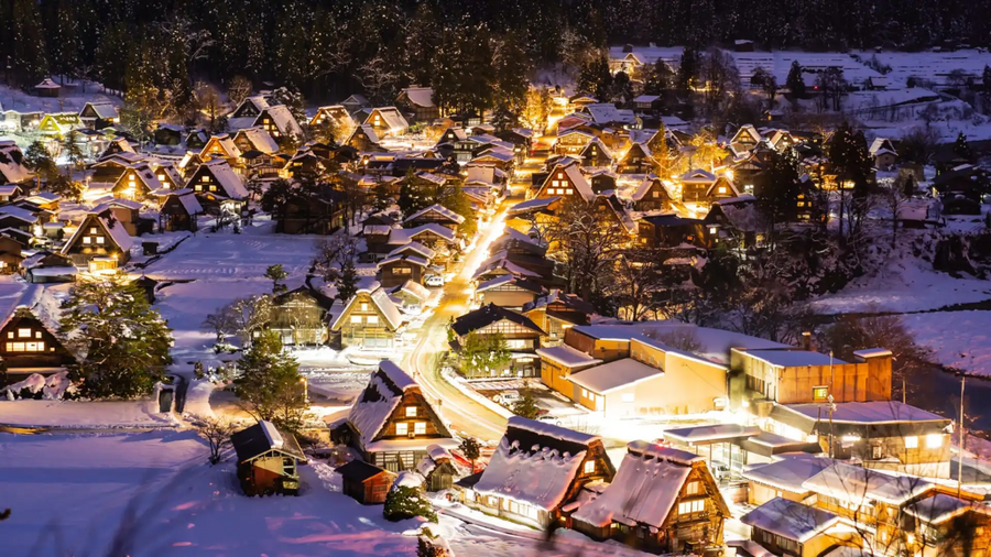 Shirakawago Winter Light‑Up