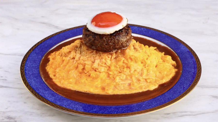 Sweet Check Omelette Rice