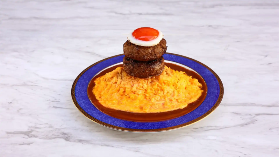 Sweet Check Omelette Rice