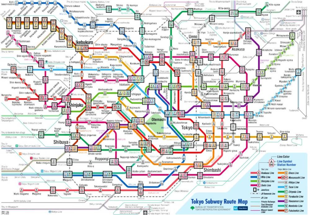 tokyo train station map Demystifying The Railway Train And Subway Systems Of Tokyo Tokyo