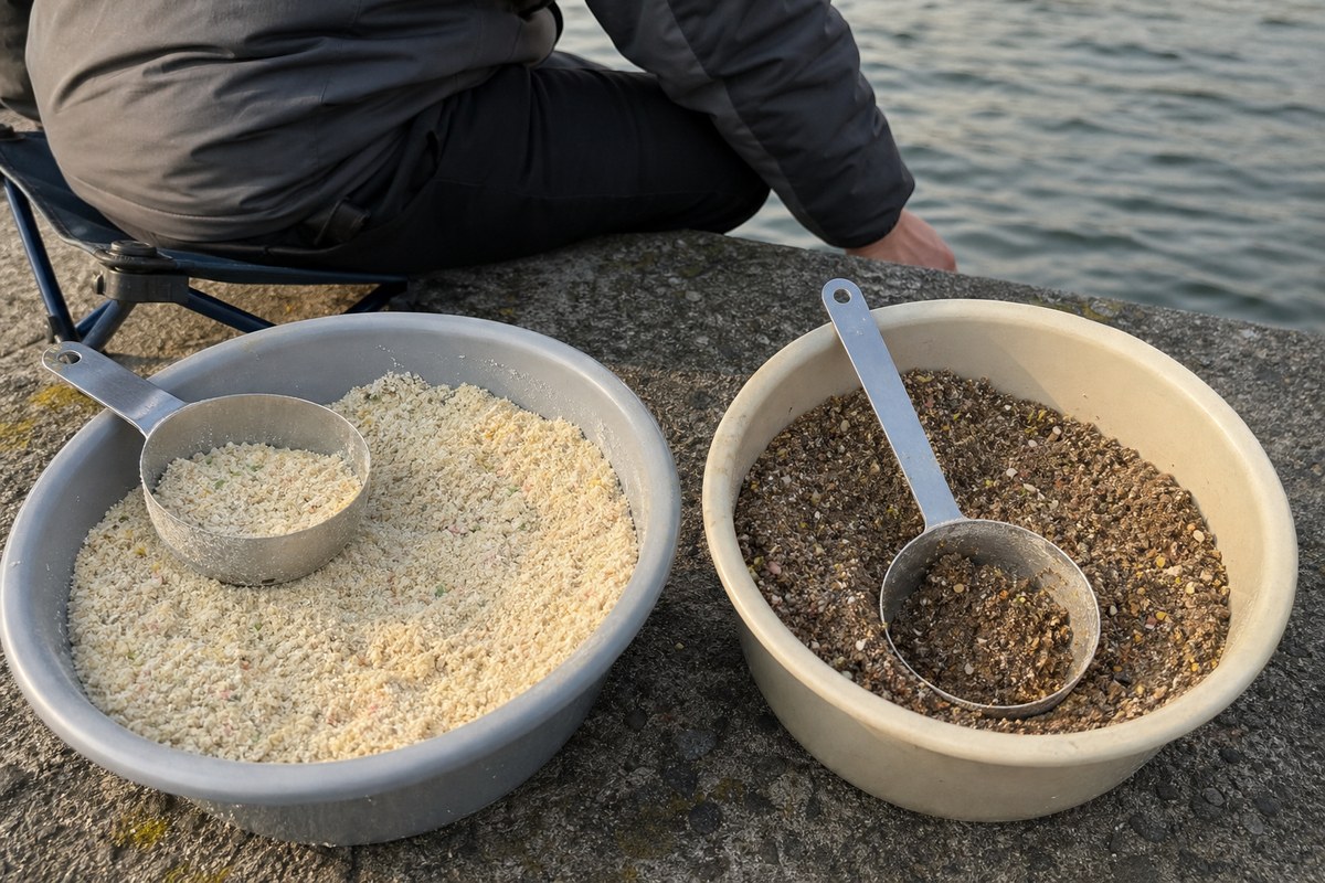 밑밥 준비와 보관 방법