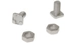 ALM Manufacturing GH004 Square Glaze Bolts & Nuts Pack of 20