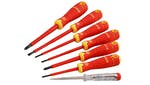 Image of Bahco BAHCOFIT Insulated Screwdriver Set, 7 Piece SL/PH