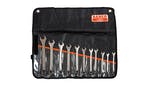 Image of Bahco Chrome Polished Combination Spanner Set, 11 Piece