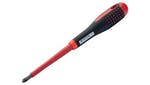 Image of Bahco ERGO™ VDE Insulated Screwdriver, Phillips PH2 x 100mm