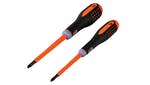 Bahco Insulated ERGO™ Combi Screwdriver Twin Pack PZ1/SL5 & PZ2/SL6