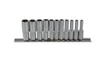 BlueSpot Tools Deep Socket Set of 11 Metric 1/4in Square Drive