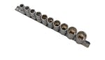 BlueSpot Tools Sockets On Rail Set of 10 Metric 1/2in Drive