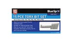 BlueSpot Tools TORX Bit Set, 15 Piece