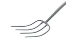 Image of Bulldog All-Metal 4-Prong Manure Fork T-Handle