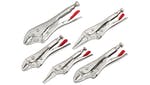 Image of Crescent® Locking Pliers with Wire Cutter Set, 5 Piece