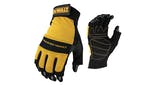 DEWALT Fingerless Synthetic Padded Leather Palm Gloves