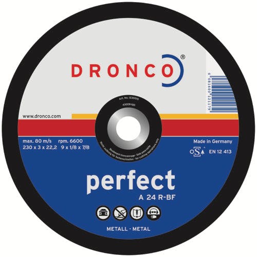 10x 100mm 4" Non Ferrous Grinding Discs Dronco Alu Special 