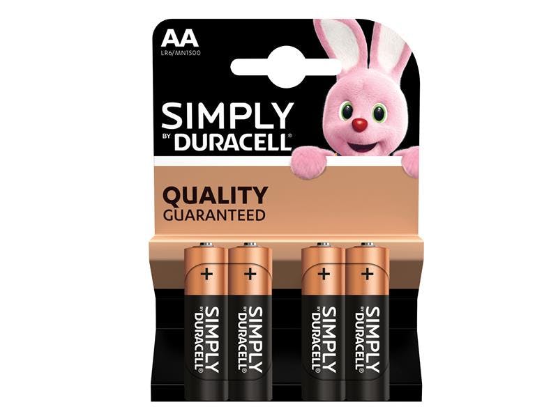 Pack De 4 Pilas AA DURACELL SIMPLY – Cameraks